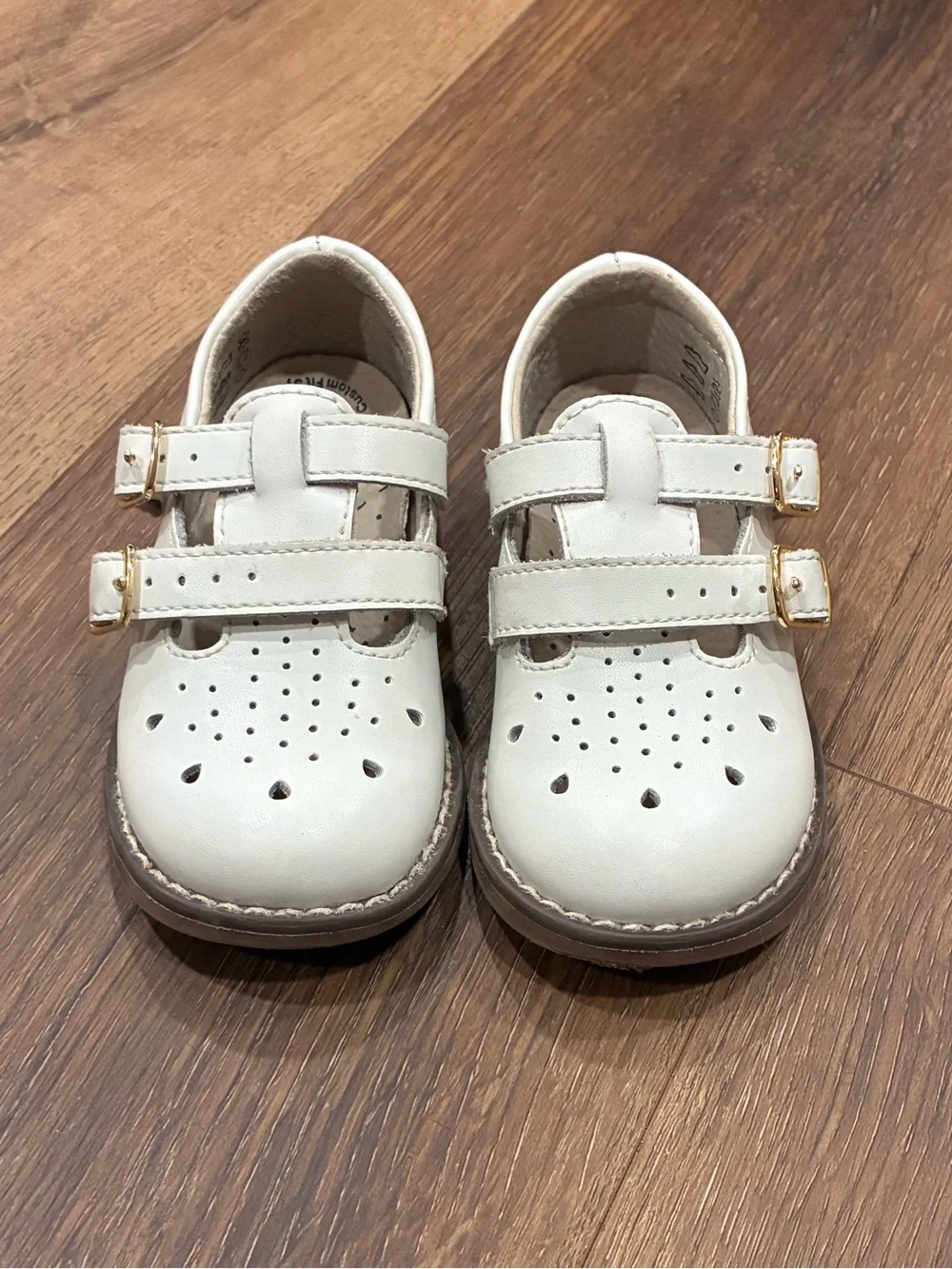 Footmates White Dress Shoes Mary Jane’s  Toddler Preppy 5 Baby